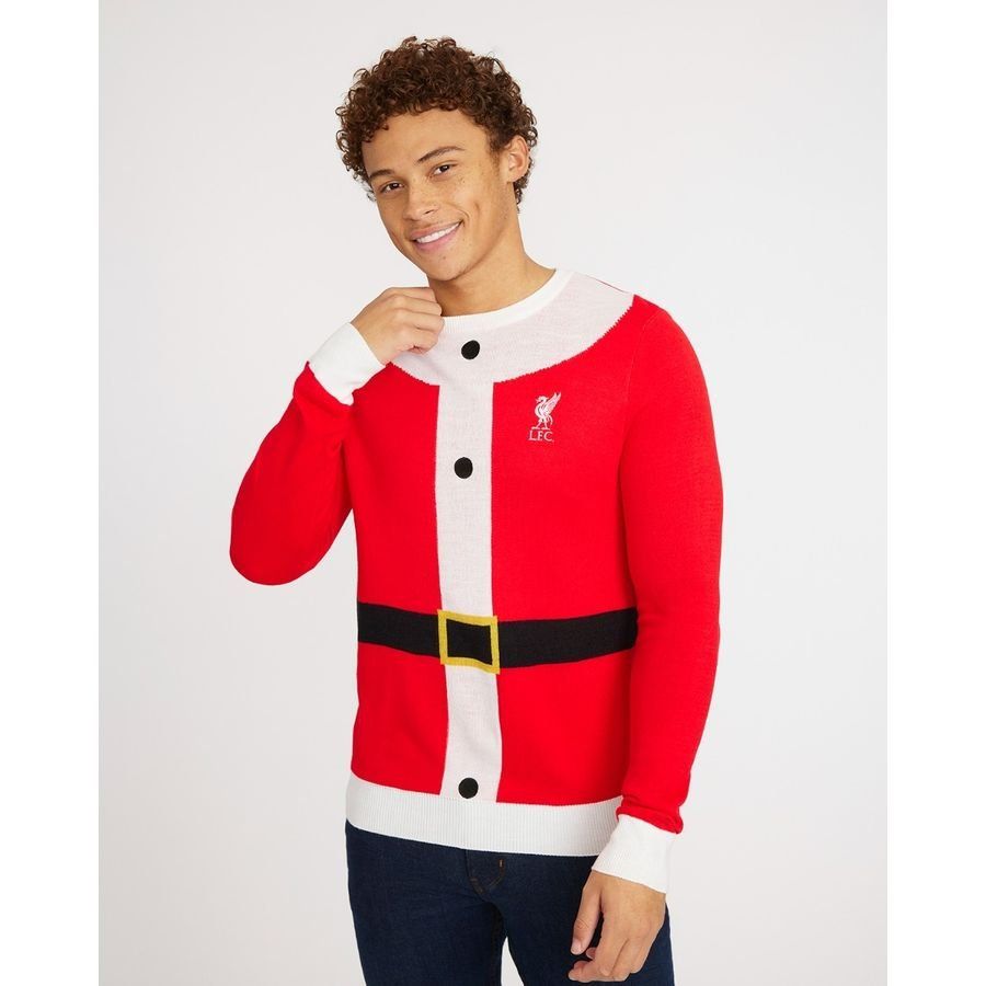 Liverpool Christmas Jumper Santa - Red - Men's-SoccerKits Hub | Buy Soccer Jerseys Online